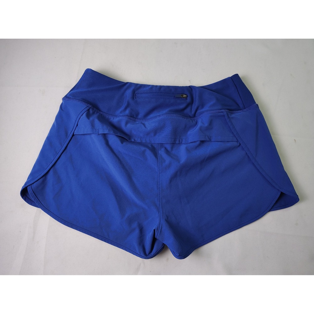 MPG Sport Women Royal Blue Running Short Athletic Gym Workout Back Zip Pocket XS